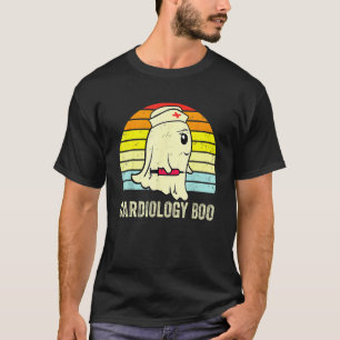 Camiseta Vintage Halloween Ghost Cardiology Boo Nursi