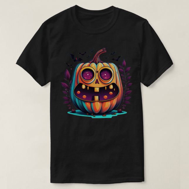Camiseta Vintage Halloween Pumpkin 2023 Halloween 2023 9 (Frente do Design)