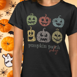 Camiseta Vintage Halloween Pumpkin Patch Vibes