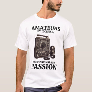 Camiseta Vintage Ham Radio Entusiast Amateurs por Licença