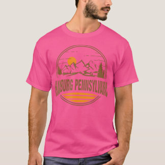 Camiseta Vintage Hamburg Pennsylvania Mountain Hiking Impre