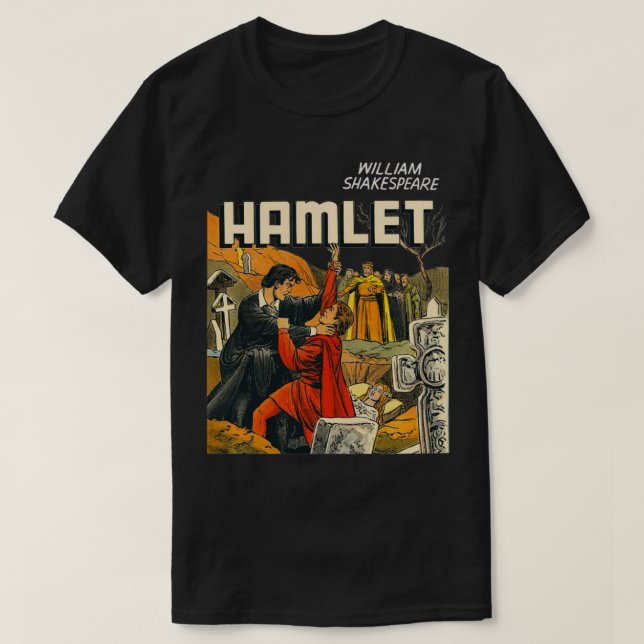 Camiseta Vintage Hamlet Shakespeare TshirtHamlet Laertes Op (Frente do Design)