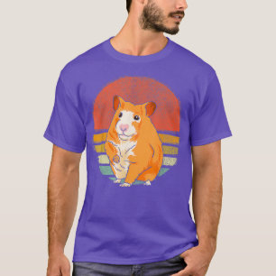 Camiseta Vintage Hamster Retro Hamsters Amantes Mulheres