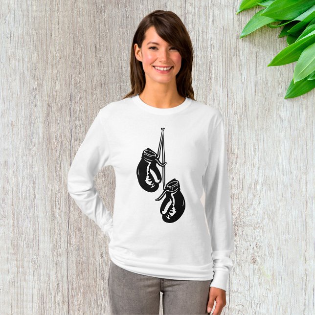 Camiseta Vintage Hanging Boxing Luvas Retro-Fighter (Criador carregado)