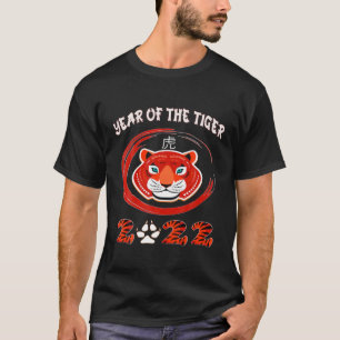 Camiseta Vintage Happy Chinese Zodiac Year Do Tigre 202