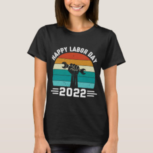 Camiseta Vintage Happy Labor Day 2022