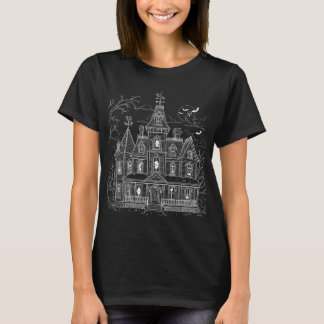Camiseta Vintage Haunted House Halloween