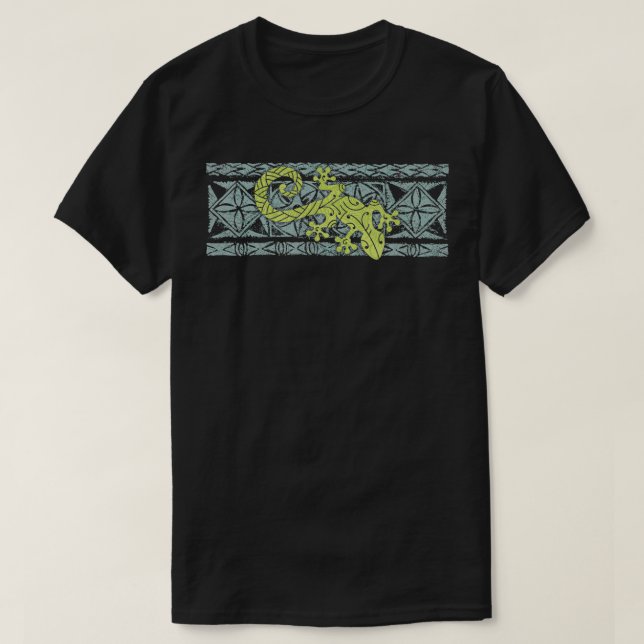 Camiseta Vintage Hawaiian Gecko (Frente do Design)