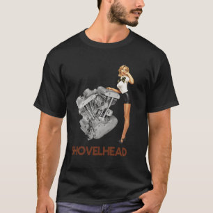 Camiseta Vintage Hd Motor-cycle Vtwin Shovelhead Engine Ret