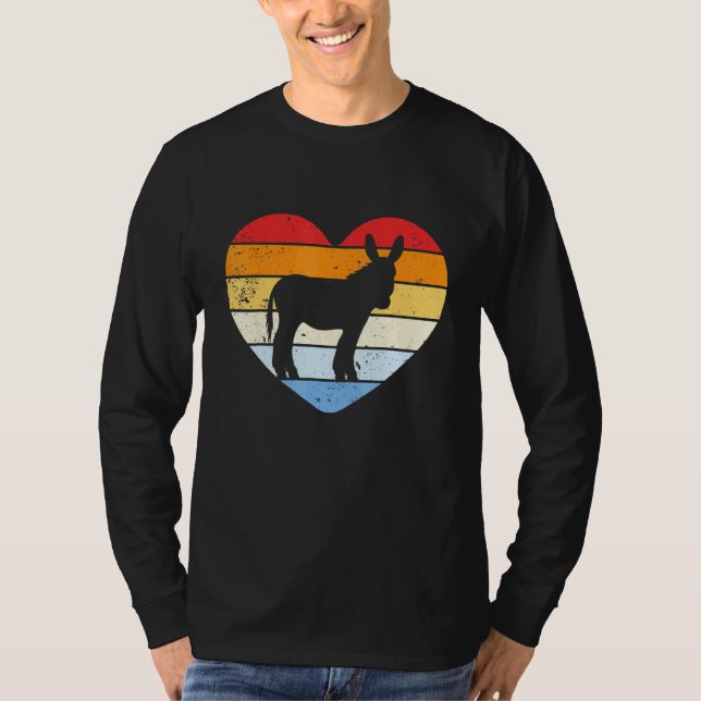 Camiseta Vintage He Mule Donkey (Frente)