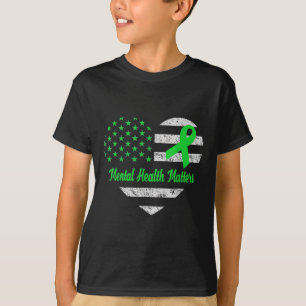 Camiseta Vintage Heart Mental Health S Mental Health Awaren