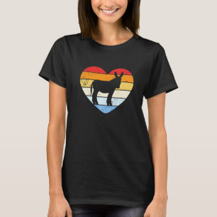 Camiseta Vintage Heart Mule Donkey