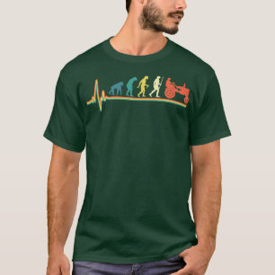 Camiseta Vintage heartbeat trator retro evolução vintage