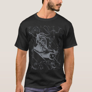 Camiseta Vintage Hevelius 1690 do mapa da constelação do