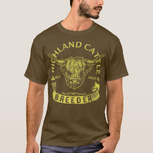 Camiseta Vintage Highland Cattle Breeder & Scottich Cow Far