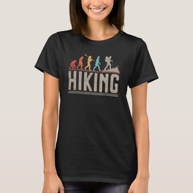 Camiseta Vintage Hiker Evolution Leva Um Caminho (Frente)