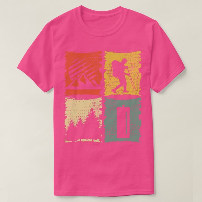 Camiseta Vintage Hiking 1 (Frente do Design)
