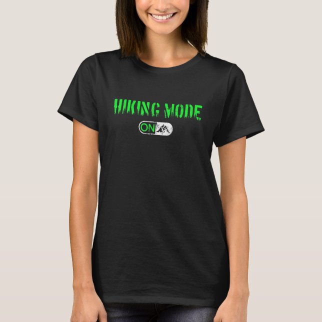 Camiseta Vintage Hiking Mode ON Retro Hiperking 1 (Frente)