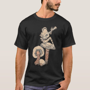 Camiseta Vintage Hippie Cottagecore  Frog Mushroom String G