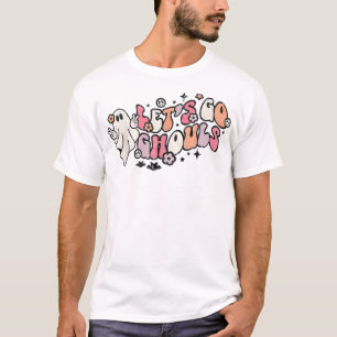 Camiseta Vintage Hippie Halloween Ghost Shirts For Women Pe
