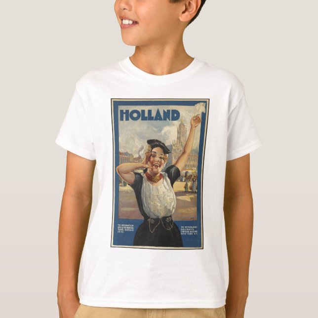 Camiseta Vintage Holland Air Viagem (Frente)
