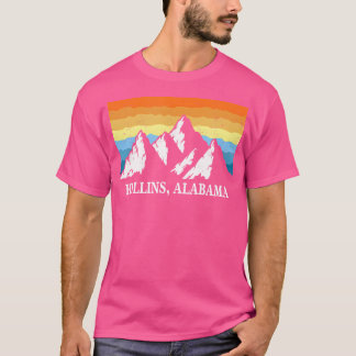 Camiseta Vintage Hollins Alabama Mountain Hiking Souvenir P