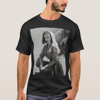 Camiseta Vintage Hollywood Pin Up Glamor T Shirt
