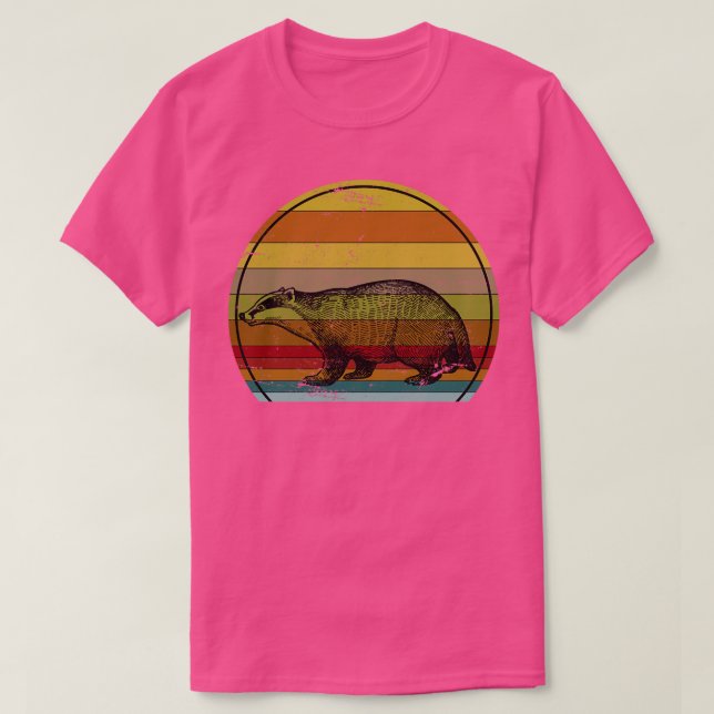 Camiseta Vintage Honey Badger (Frente do Design)