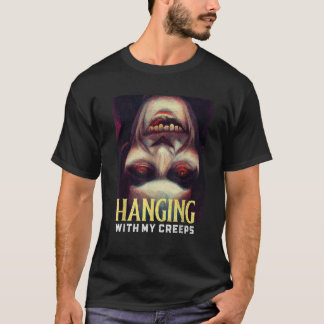 Camiseta Vintage Horror Movie Spookie Vampiro Saindo Com M
