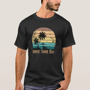 Camiseta Vintage Horseshoe Bay Bermuda Beach Souvenir Distr