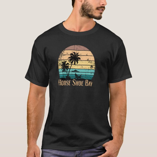 Camiseta Vintage Horsferes Bay Bermuda Praia Souvenir (Frente)