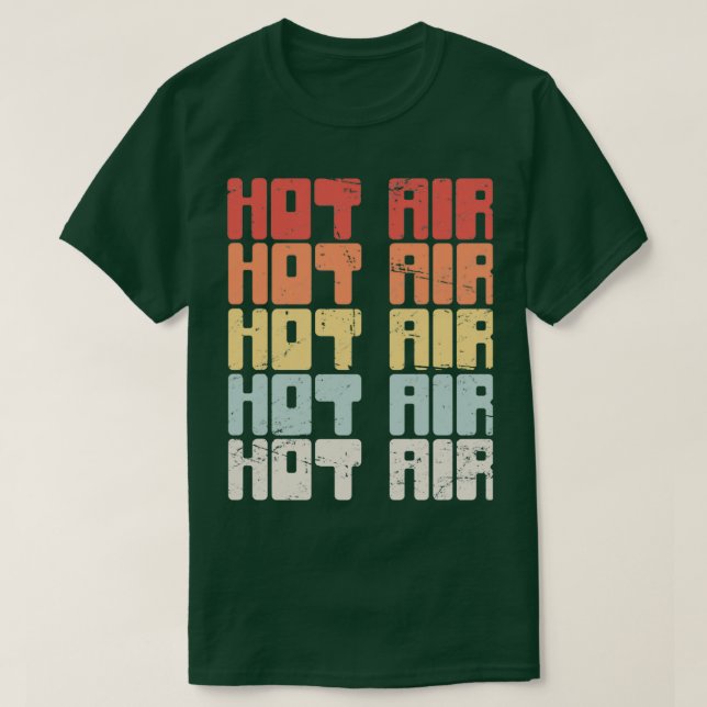 Camiseta Vintage HOT AIR Balloon Graphic  (Frente do Design)