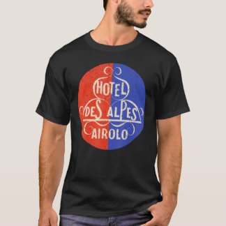 Camiseta Vintage Hotel Des Alpes Airolo Meio século Aesthet