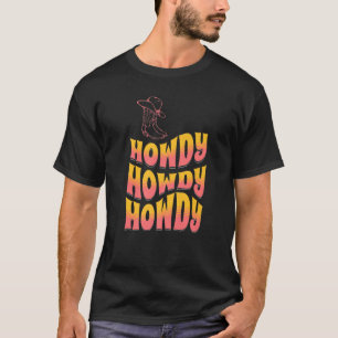 Camiseta Vintage Howdy Cowgirl 3