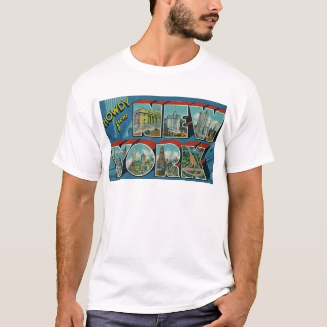 Camiseta Vintage Howdy de Nova York (Frente)