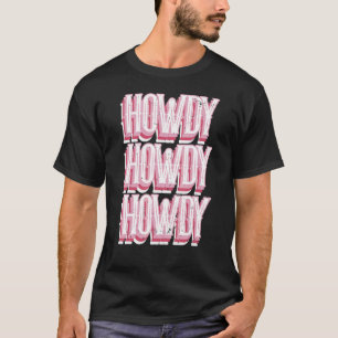 Camiseta Vintage Howdy Rodeo Cowgirl Western Style Country