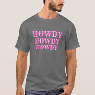 Camiseta Vintage Howdy Rodeo, País Ocidental Cowgi Sul