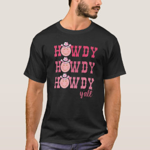 Camiseta Vintage Howdy Y'all Rodeio Ocidental País do Sul