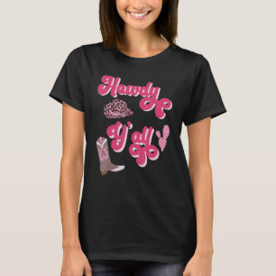 Camiseta Vintage Howdy Y'All Rodeo Western Country Sul