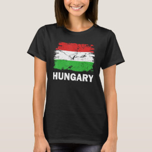 Camiseta Vintage Hungria Flag Pride Support Hunga