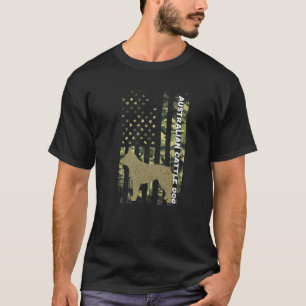 Camiseta Vintage Hunting Camouflage US Flag australiano Cat