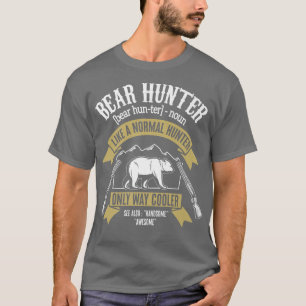 Camiseta Vintage Hunting Funny Bear Hunter Premium