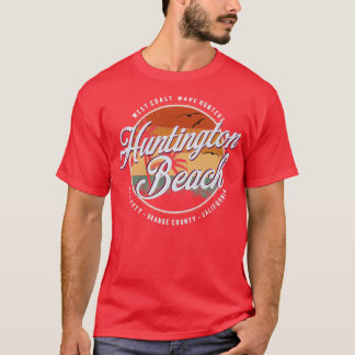 Camiseta Vintage Huntington Beach Badge Surfing Life O