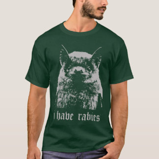 Camiseta Vintage I Have Rabies Bat Funny Meme Quotes retro