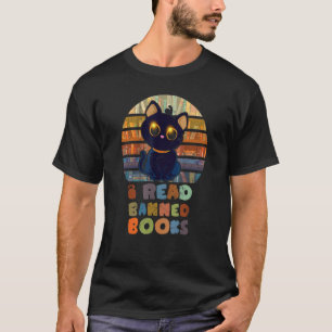 Camiseta Vintage I Lê Livros Banidos Gavetas Retro Wom