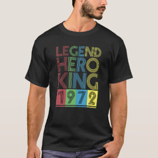 Camiseta Vintage I Legend Hero King Birthday Gift