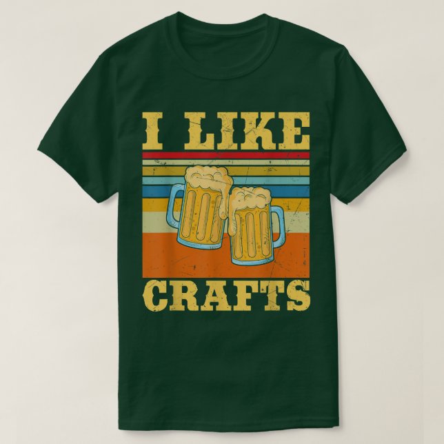 Camiseta Vintage I Like Artesanato Beer  (Frente do Design)