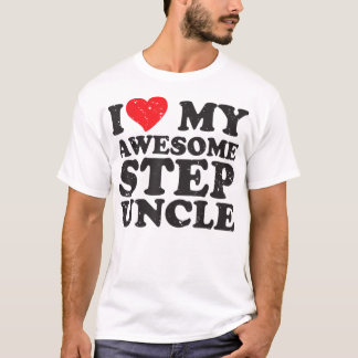 Camiseta Vintage I Love My Step Tio Gift for T
