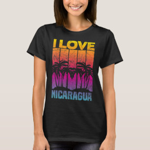 Camiseta Vintage I Love Nicarágua