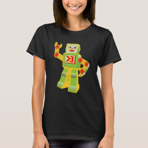 Camiseta Vintage I Love Robots Robotics Engenheiro Technici